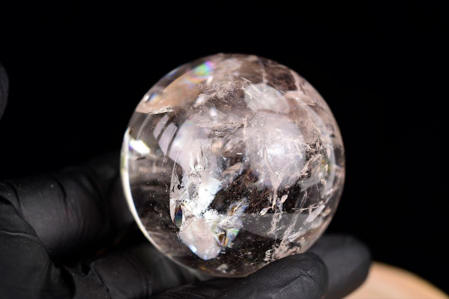 レムリアンシード　レムリアン水晶　レムリアンクリスタル　丸玉　置物　ブラジル　水晶　パワーストーン