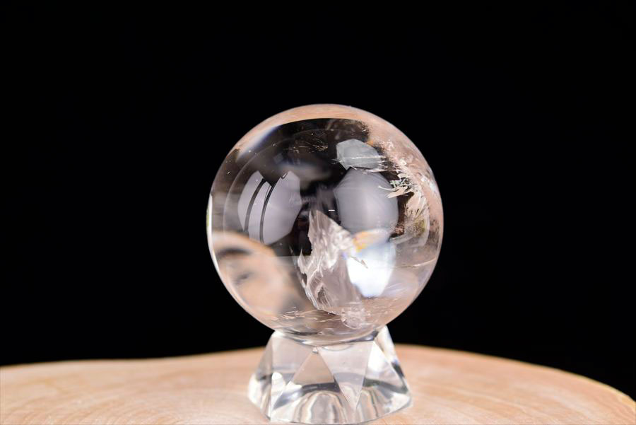 レムリアンシード　レムリアン水晶　レムリアンクリスタル　丸玉　置物　ブラジル　水晶　パワーストーン
