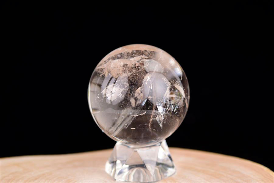 レムリアンシード　レムリアン水晶　レムリアンクリスタル　丸玉　置物　ブラジル　水晶　パワーストーン