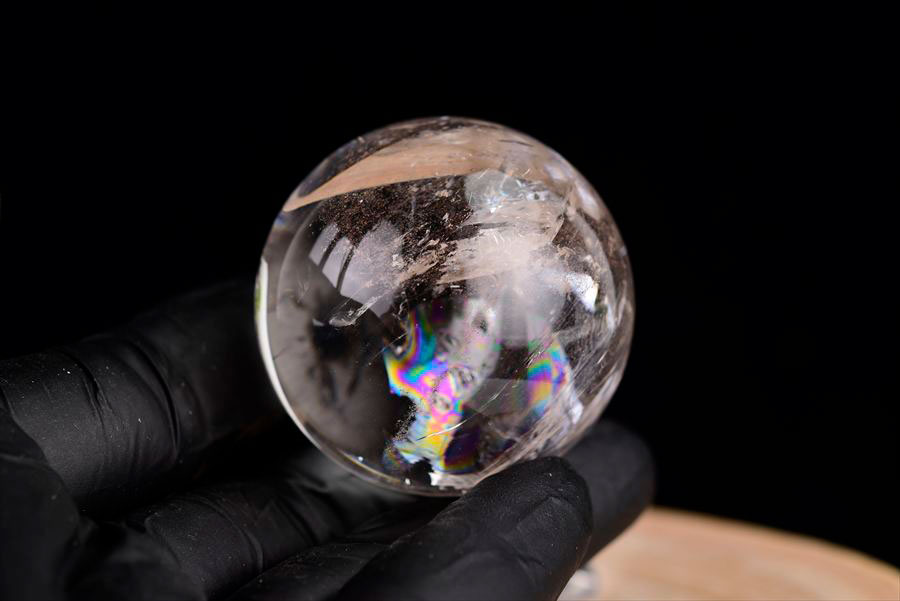 レムリアンシード　レムリアン水晶　レムリアンクリスタル　丸玉　置物　ブラジル　水晶　パワーストーン