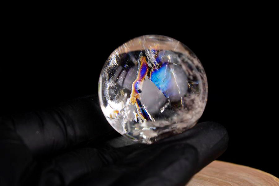 レムリアンシード　レムリアン水晶　レムリアンクリスタル　丸玉　置物　ブラジル　水晶　パワーストーン