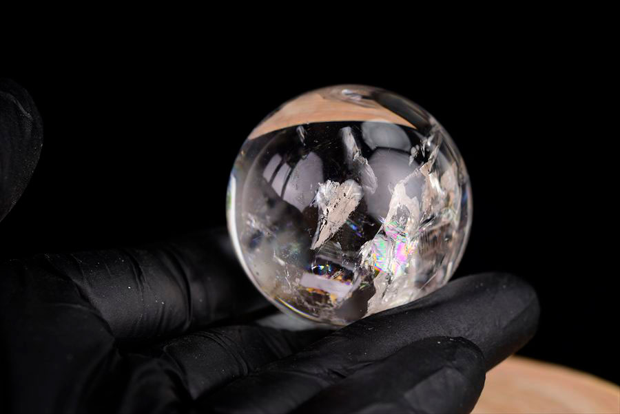 レムリアンシード　レムリアン水晶　レムリアンクリスタル　丸玉　置物　ブラジル　水晶　パワーストーン