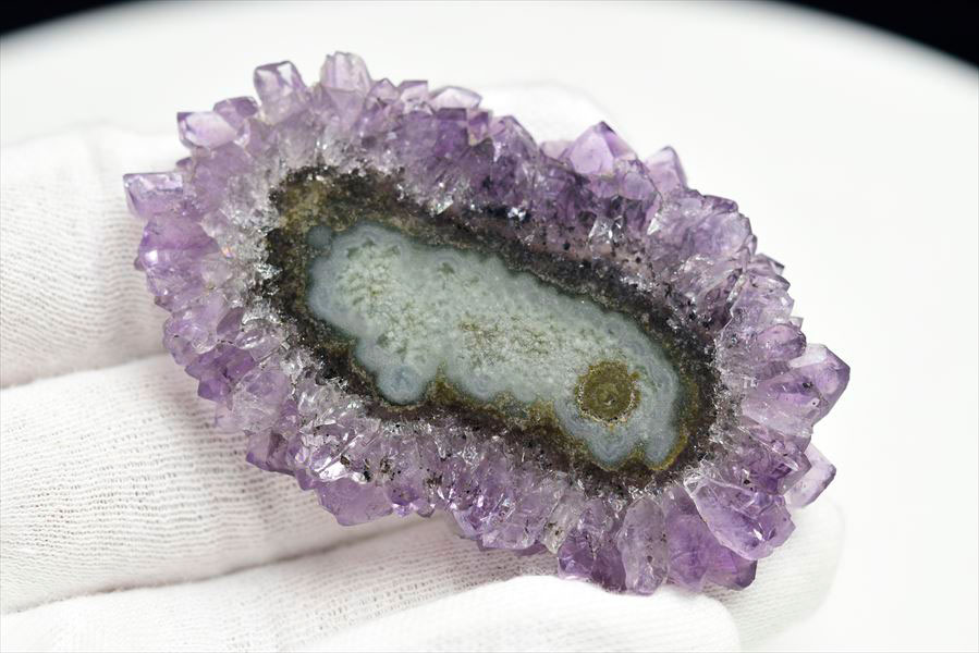 フラワーアメジスト　スライス　スタラクタイト　紫水晶　素材　クラスター　原石　天然石　パワーストーン
