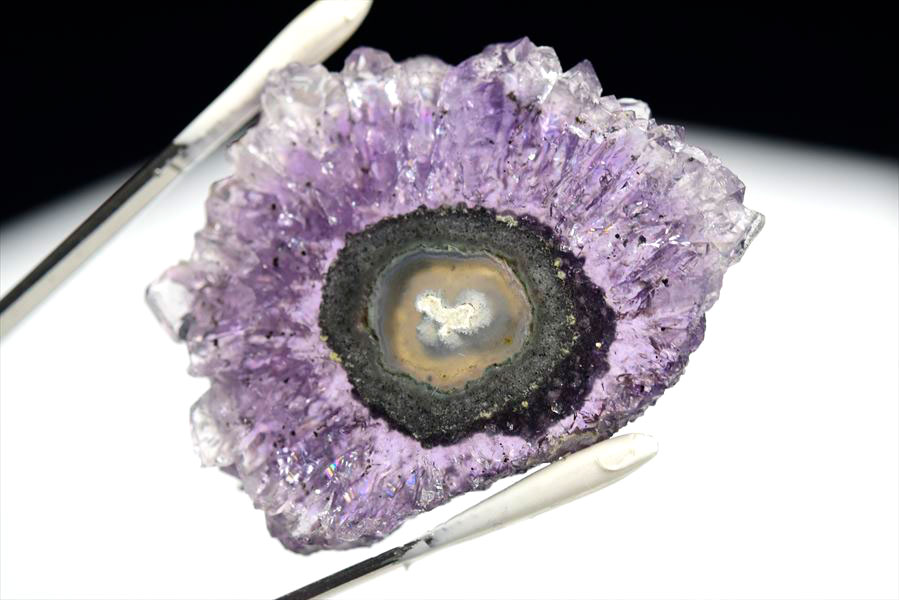 フラワーアメジスト　スライス　スタラクタイト　紫水晶　素材　原石　天然石　パワーストーン
