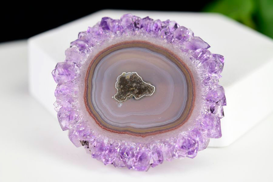 フラワーアメジスト スライス スタラクタイトアメジスト 紫水晶 素材 結晶 原石 天然石 パワーストーン