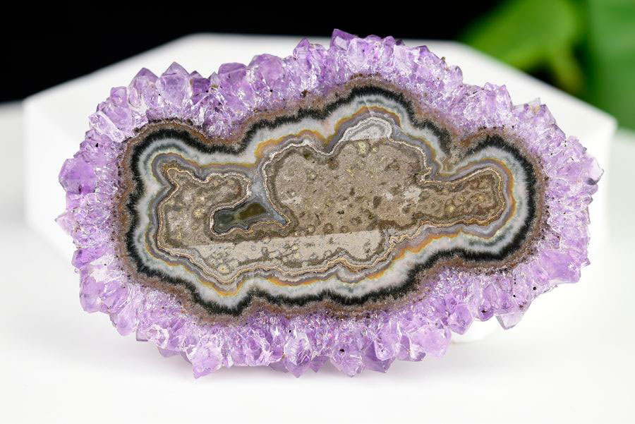 フラワーアメジスト スライス スタラクタイトアメジスト 紫水晶 素材 結晶 原石 天然石 パワーストーン