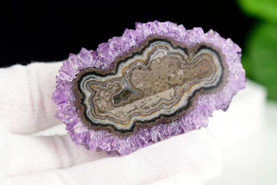 フラワーアメジスト スライス スタラクタイトアメジスト 紫水晶 素材 結晶 原石 天然石 パワーストーン