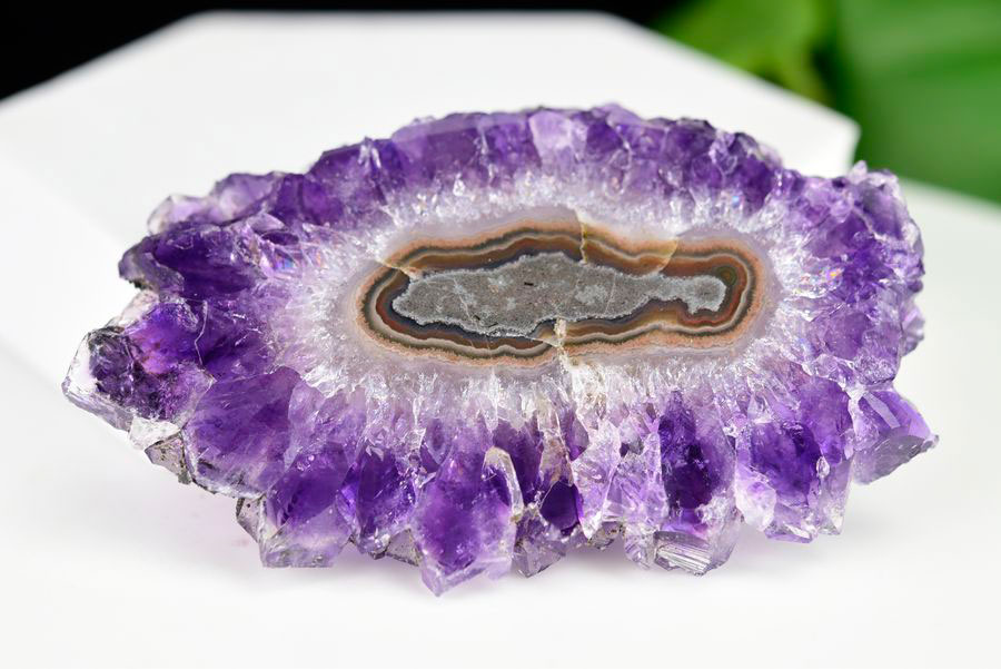 フラワーアメジスト スライス スタラクタイトアメジスト 紫水晶 素材 結晶 原石 天然石 パワーストーン