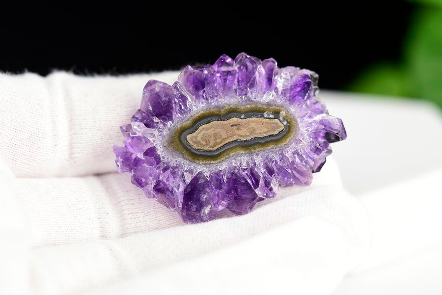 フラワーアメジスト スライス スタラクタイトアメジスト 紫水晶 素材 結晶 原石 天然石 パワーストーン
