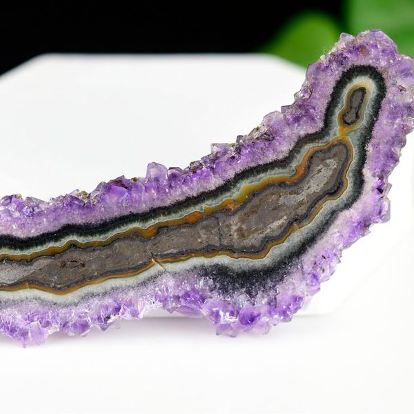 フラワーアメジスト スライス スタラクタイトアメジスト 紫水晶 素材 結晶 原石 天然石 パワーストーン