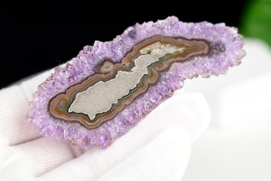 フラワーアメジスト スライス スタラクタイトアメジスト 紫水晶 素材 結晶 原石 天然石 パワーストーン
