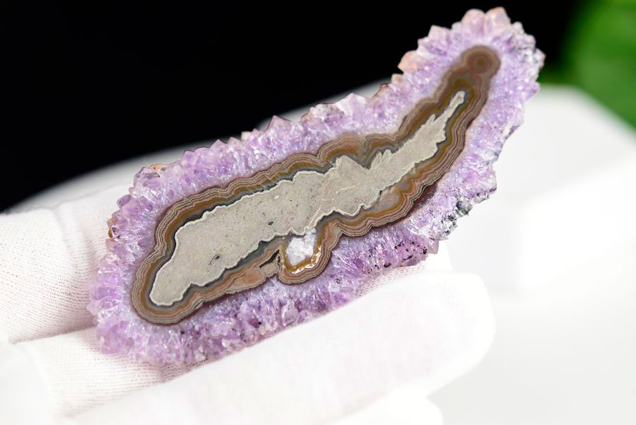 フラワーアメジスト スライス スタラクタイトアメジスト 紫水晶 素材 結晶 原石 天然石 パワーストーン