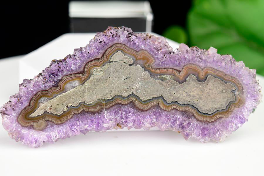 フラワーアメジスト スライス スタラクタイトアメジスト 紫水晶 素材 結晶 原石 天然石 パワーストーン