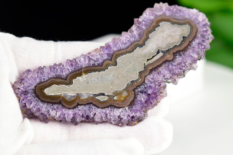 フラワーアメジスト スライス スタラクタイトアメジスト 紫水晶 素材 結晶 原石 天然石 パワーストーン