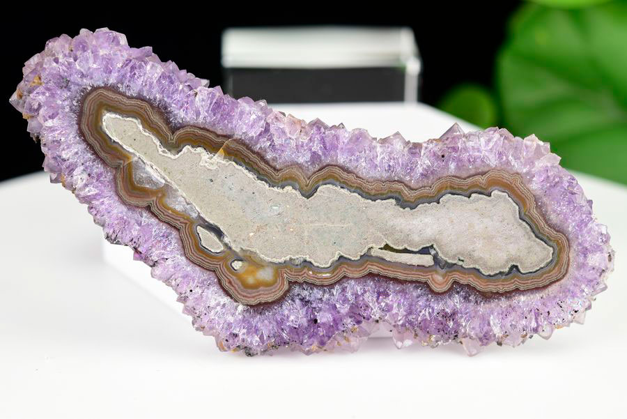 フラワーアメジスト スライス スタラクタイトアメジスト 紫水晶 素材 結晶 原石 天然石 パワーストーン