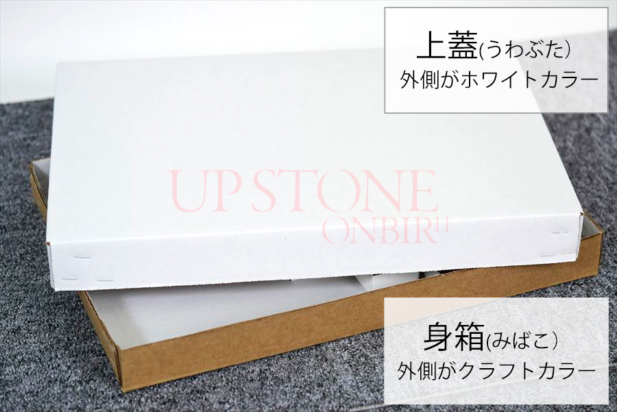 フラットボックス　平箱　白箱　保管箱　鉱物標本　展示用　観賞用　イベント用　コレクションボックス