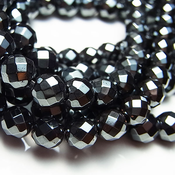 ヘマタイト 64面カット 天然石 パワーストーン 連売り