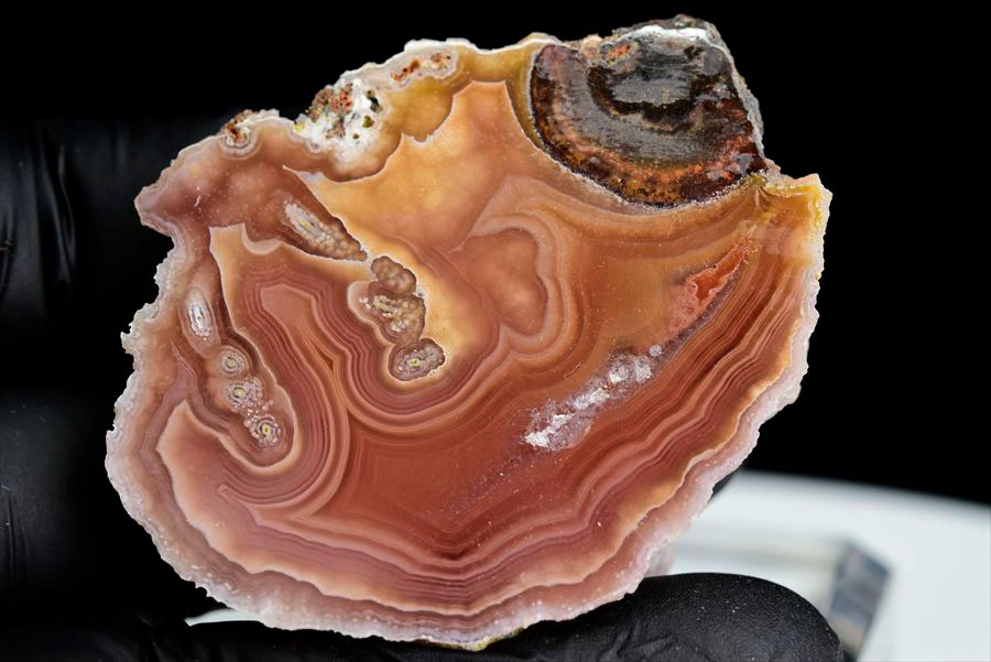 メキシコ産　ラグナアゲート　Laguna Agate　瑪瑙　メノウ　原石　ノジュール　鉱物　天然石　パワーストーン
