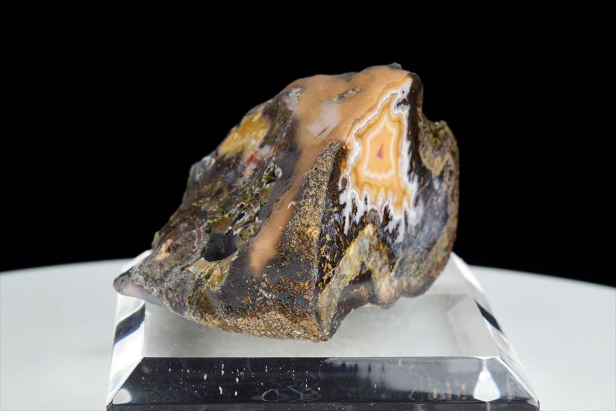 メキシコ産　ラグナアゲート　Laguna Agate　瑪瑙　メノウ　原石　ノジュール　鉱物　天然石　パワーストーン