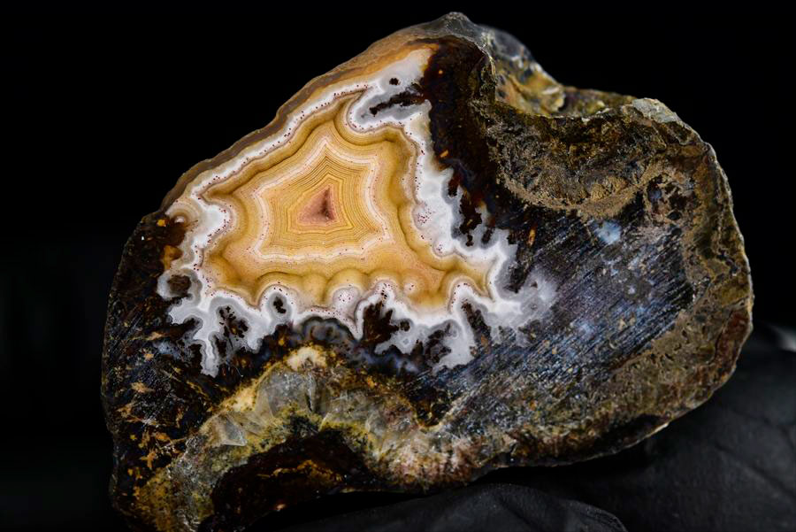 メキシコ産　ラグナアゲート　Laguna Agate　瑪瑙　メノウ　原石　ノジュール　鉱物　天然石　パワーストーン