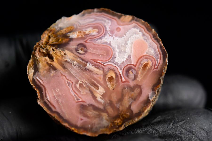 メキシコ産　ラグナアゲート　Laguna Agate　瑪瑙　メノウ　原石　ノジュール　鉱物　天然石　パワーストーン
