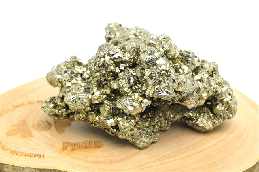 ペルー産　ワンサラ　パイライト　原石　クラスター　黄鉄鉱　Huanzala Huallanca Pyrite　天然石　パワーストーン