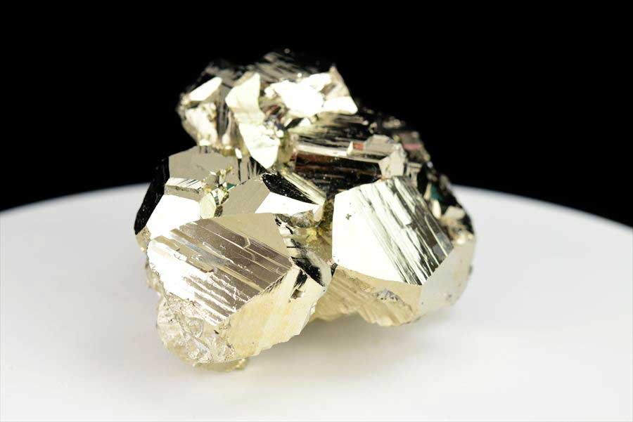 パイライト 黄鉄鉱 ペルー・ワンサラ鉱山産｜クラスター｜原石｜鉱物