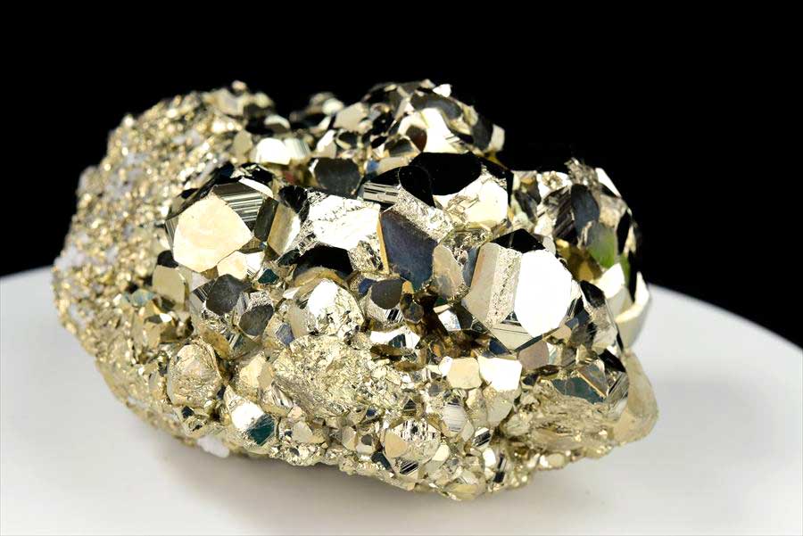 パイライト 黄鉄鉱 ペルー・ワンサラ鉱山産｜クラスター｜原石｜鉱物