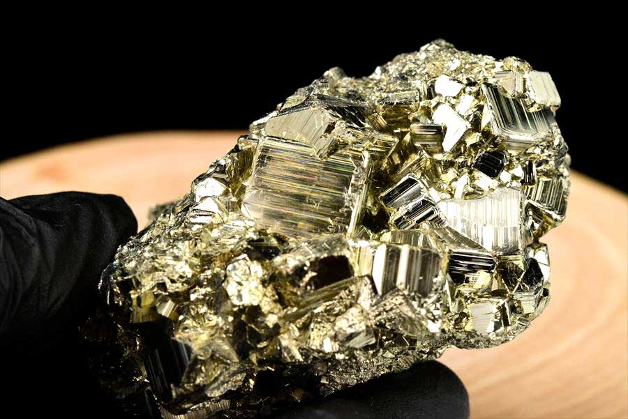 ペルー産　ワンサラ　パイライト　原石　鉱物　黄鉄鉱　 Huanzala　Pyrite　天然石　パワーストーン
