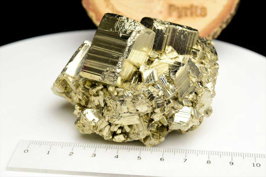 ペルー産 ラクラカンチャ パイライト 原石 鉱物 黄鉄鉱 Racracancha Pyrite 天然石 パワーストーン