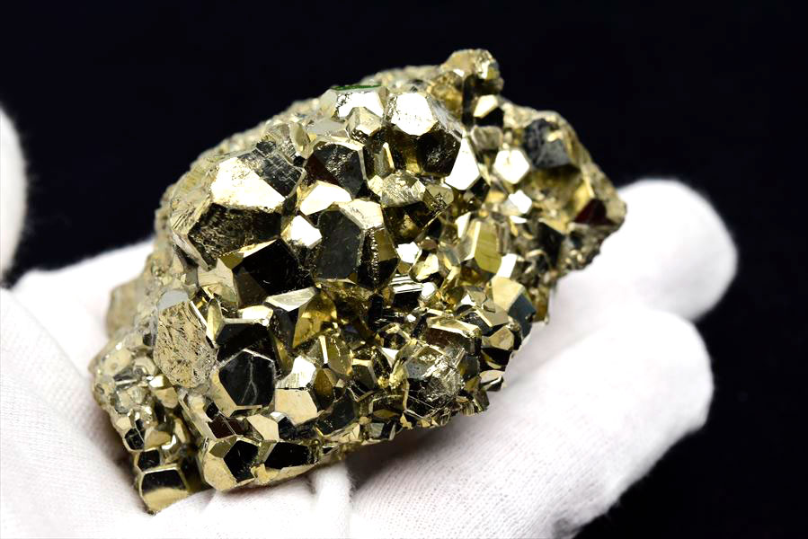 ペルー産　ワンサラ　パイライト　原石　クラスター　黄鉄鉱　Huanzala Huallanca Pyrite　天然石　パワーストーン