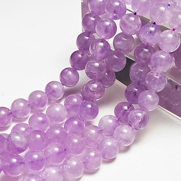 天然石 パワーストーン アメジスト ラベンダーアメジスト　紫水晶　連売り　卸