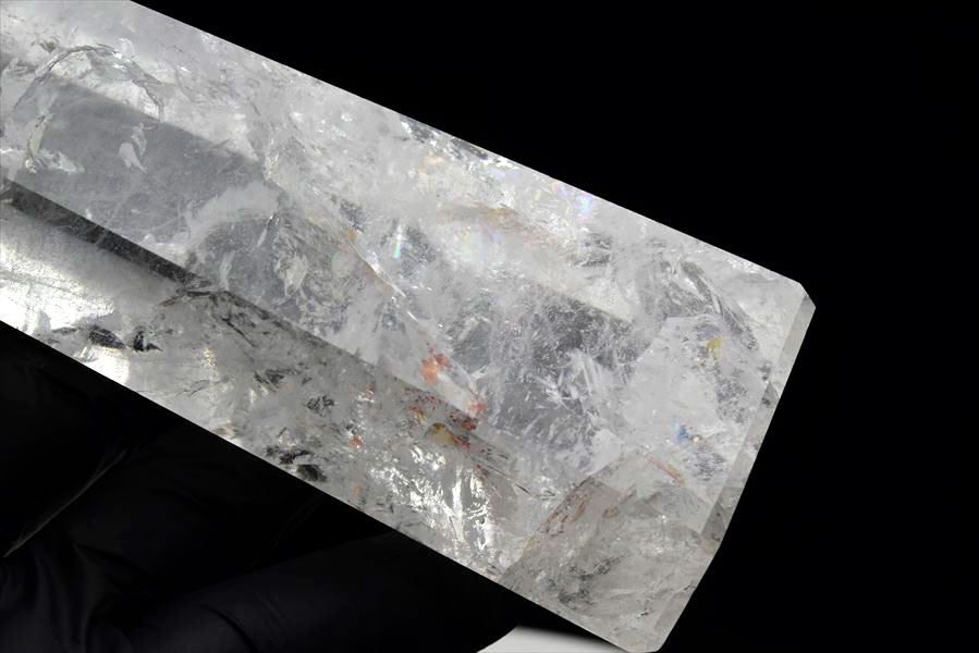 水晶　ポイント　六角柱　レインボー水晶　置物　インテリア　浄化　天然石　パワーストーン