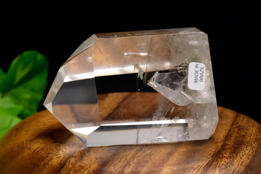 サイズ交換対象外 美しい水晶六角柱 虹 透明感 6キロ超 - 置物