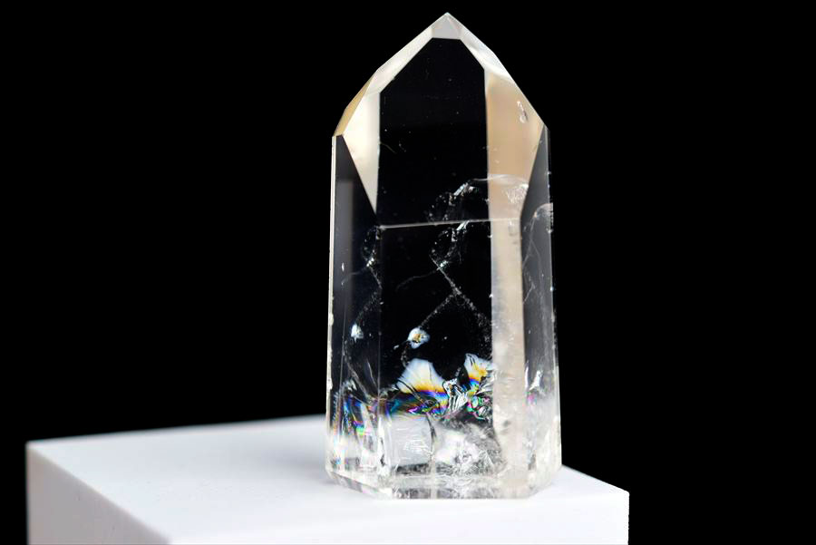 水晶　ポイント　六角柱　ブラジル　ポンペウ産　天然水晶　透明　置物　インテリア　浄化　天然石　パワーストーン