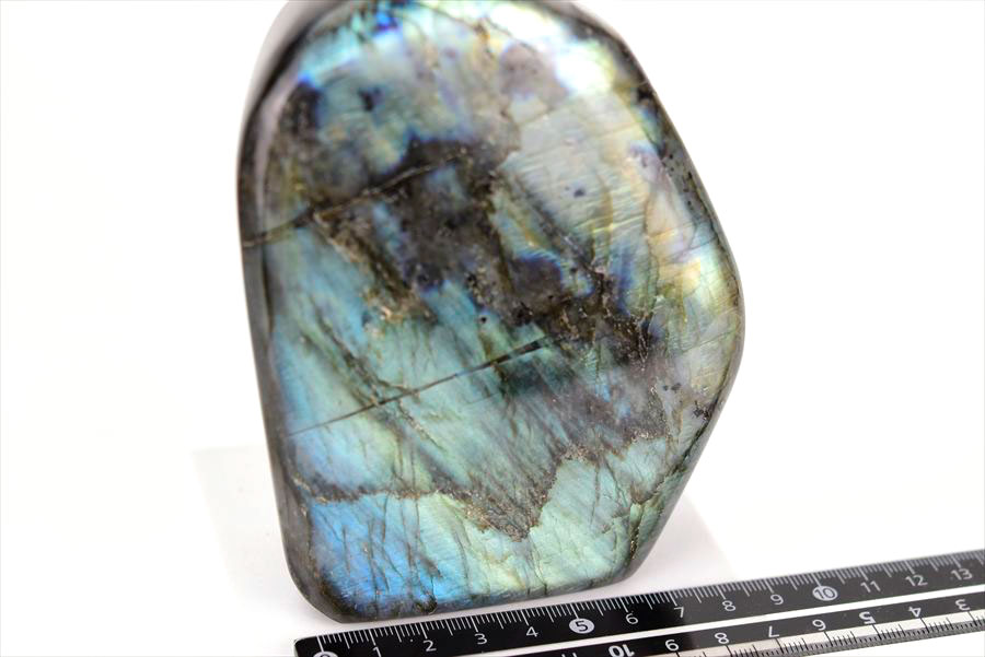 マダガスカル産 ラブラドライト シラー ラブラドレッセンス 置物 天然石 パワーストーン