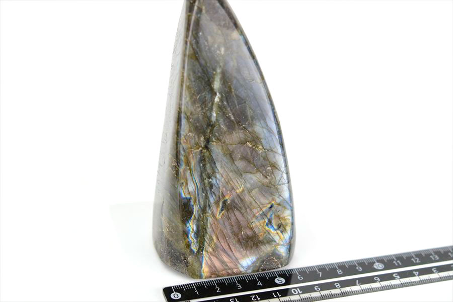 マダガスカル産 ラブラドライト シラー ラブラドレッセンス 置物 天然石 パワーストーン