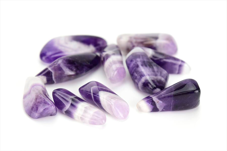 ドッグトゥースアメジスト タンブル 詰め合わせ｜シェブロンアメジスト