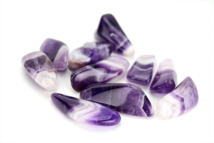 ドッグトゥースアメジスト タンブル 詰め合わせ｜シェブロンアメジスト