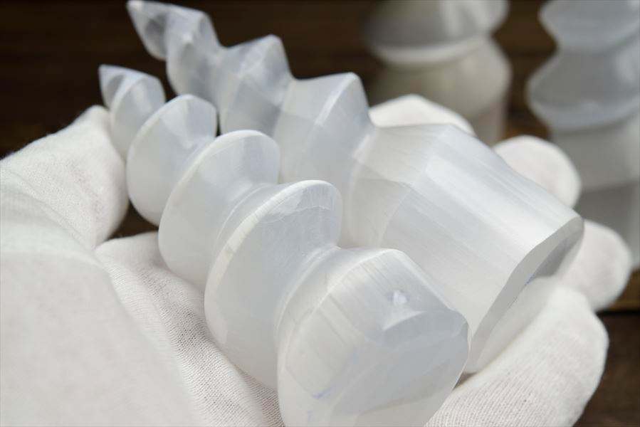 セレナイト 透石膏 タワー 置物 ワンド スパイラル selenite spiral tower 天然石 パワーストーン