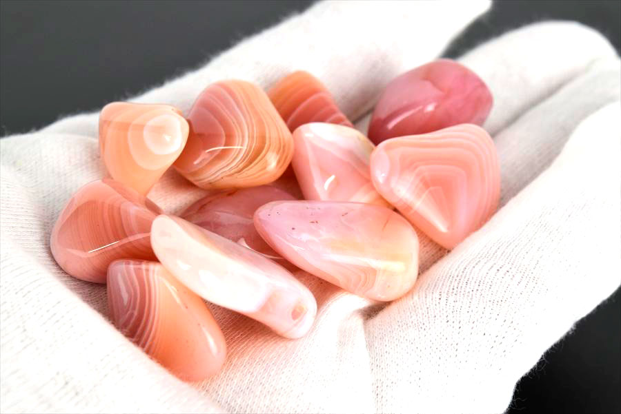 アプリコットアゲート　ボツワナ　めのう　詰め合わせ　ポリッシュ　磨き石　天然石　パワーストーン