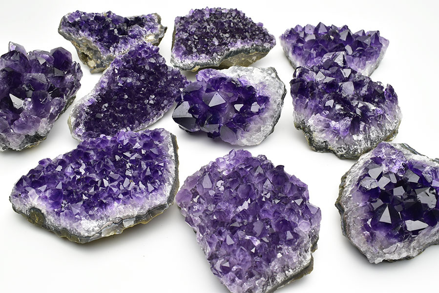 原石 天然石 浄化 ウルグアイ産 アメジスト 12 ハット 紫水晶 