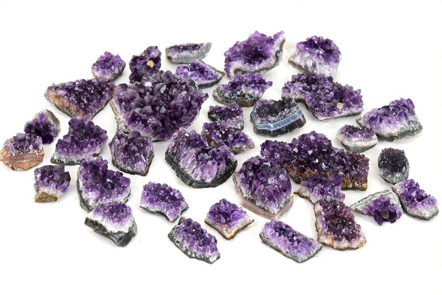 ウルグアイ産 アメジスト ミニクラスター 箱詰め｜紫水晶｜詰め合わせ
