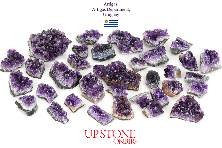 ウルグアイ産 アメジスト ミニクラスター 箱詰め｜紫水晶｜詰め合わせ