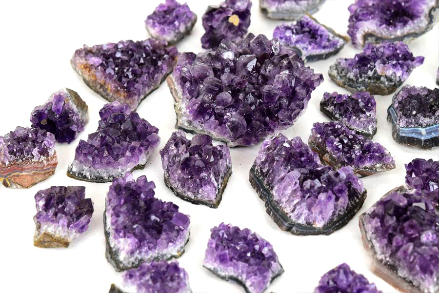 ウルグアイ産 アメジスト ミニクラスター 箱詰め｜紫水晶｜詰め合わせ