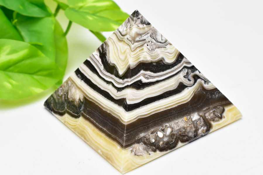 天然石の美しさ オニックス（オニキス） 花瓶 飾り壺 ONYX オニックス