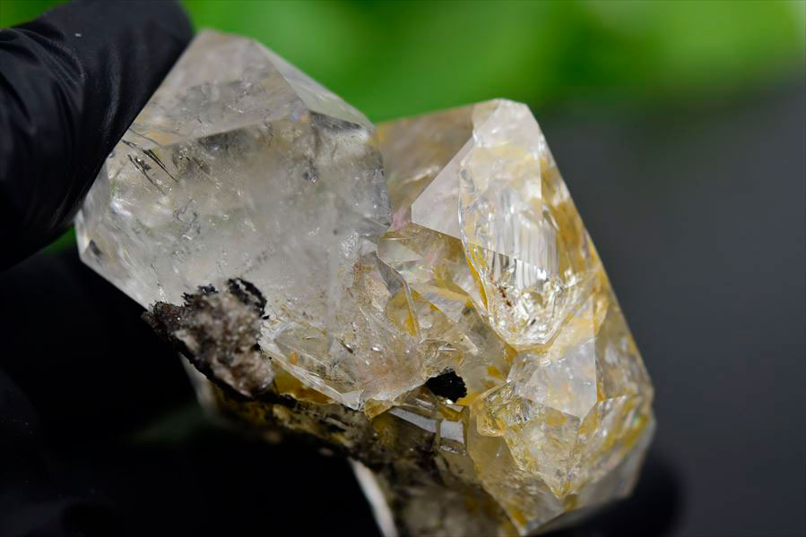 ハーキマーダイヤモンド 原石 レインボー ハーキマー水晶 結晶 置物 インテリア 天然石 パワーストーン