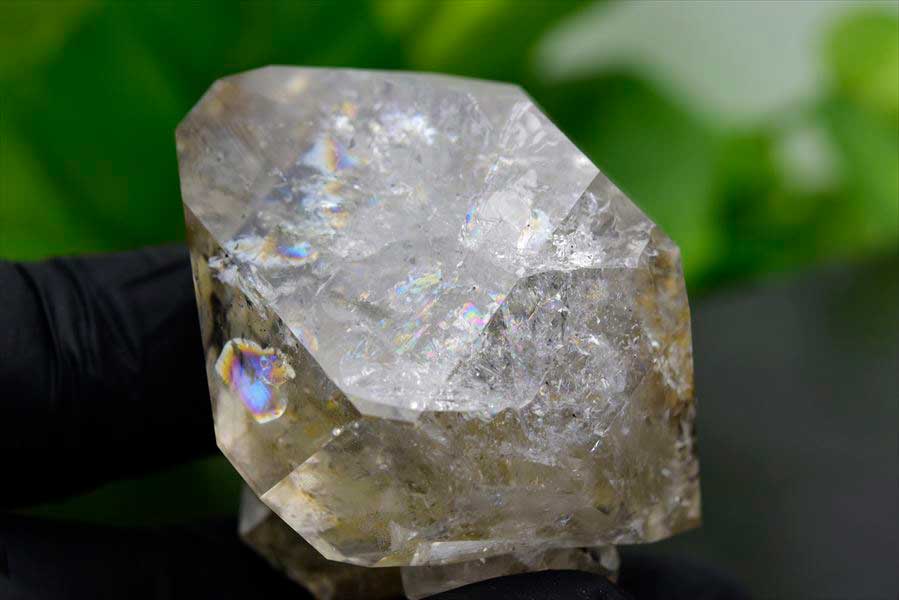 ハーキマーダイヤモンド 原石 レインボー ハーキマー水晶 結晶 置物 インテリア 天然石 パワーストーン