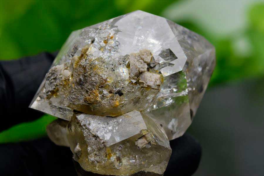 ハーキマーダイヤモンド 原石 レインボー ハーキマー水晶 結晶 置物 インテリア 天然石 パワーストーン