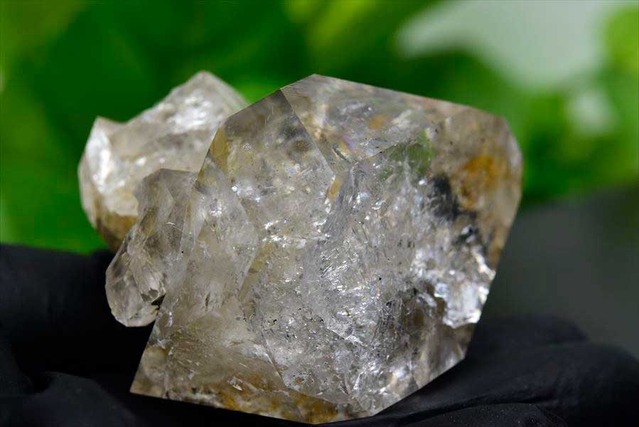 ハーキマーダイヤモンド 原石 レインボー ハーキマー水晶 結晶 置物 インテリア 天然石 パワーストーン